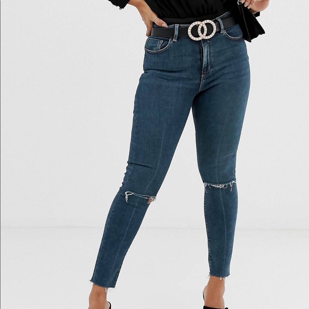 ASOS - Petite Ridley high waisted skinny jeans
